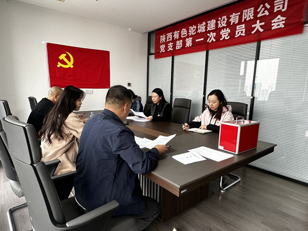 凝心聚力啟新程，有色駝城黨支部正式成立！